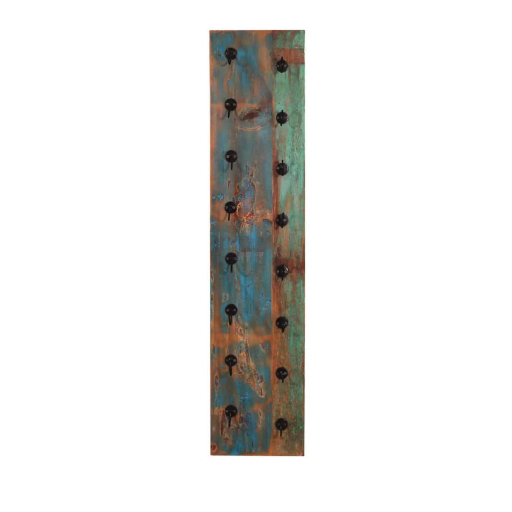 Weinregal  Shabby Chic Massivholz Metall Recycletes Holz Braun