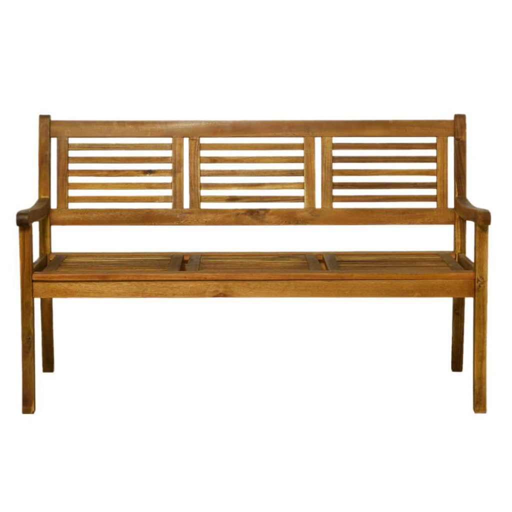 Gartenbank  Gartenmöbel Outdoor Modern Massivholz Akazie Akazie natur