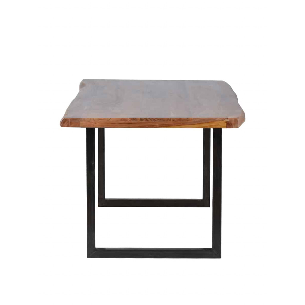 Esstisch Vanaja Modern Teak Dunkelbraun