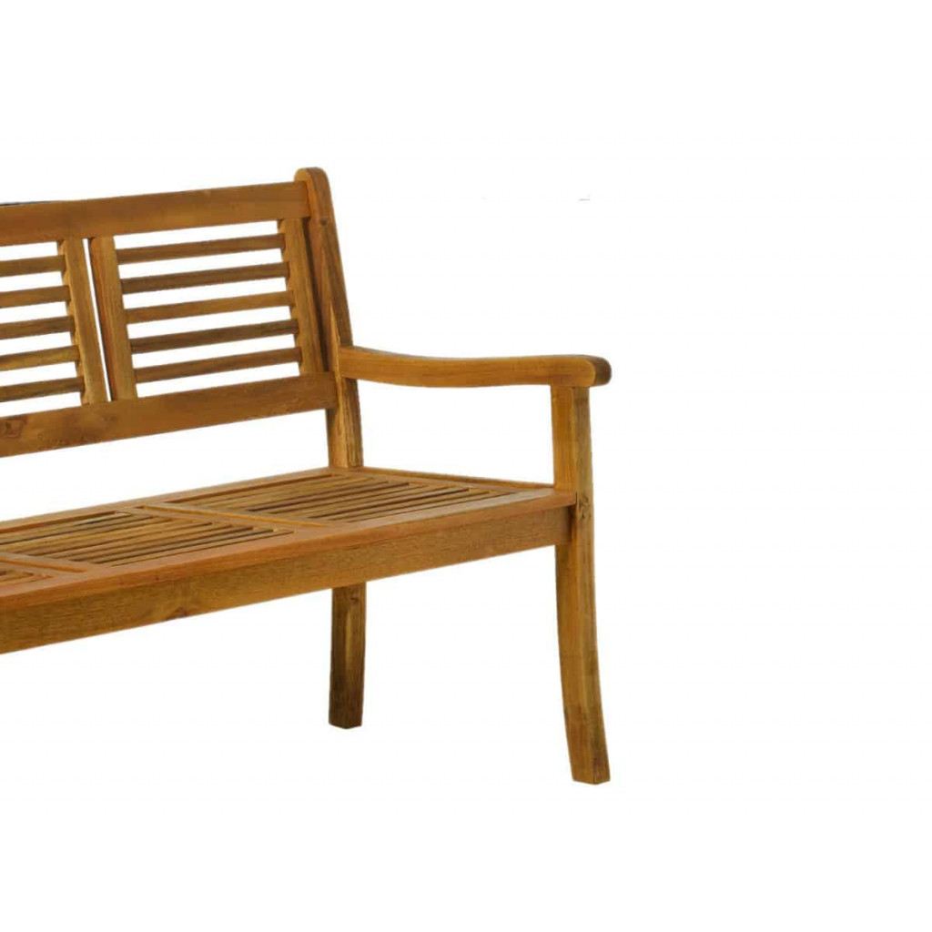 Gartenbank  Gartenmöbel Outdoor Modern Massivholz Akazie Akazie natur