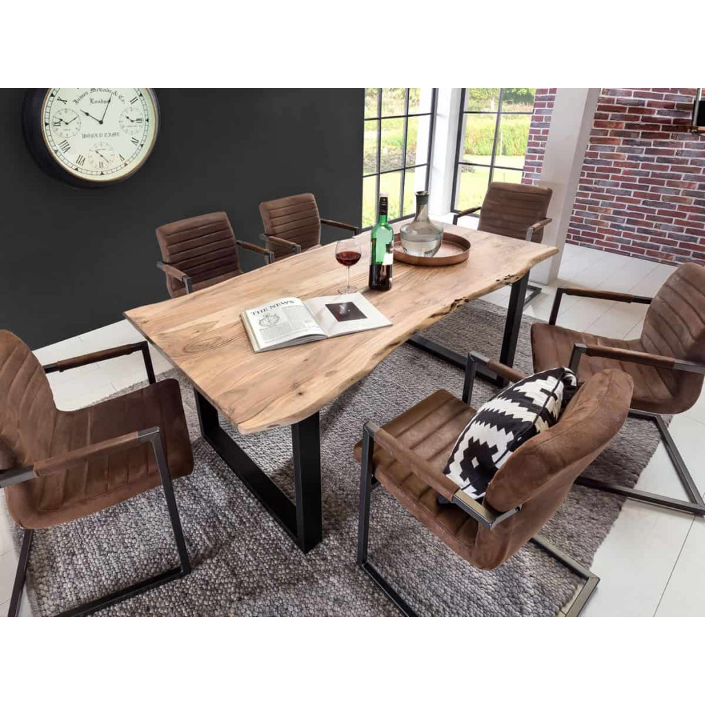 Esstisch Vanaja Modern Akazie Akazie natur