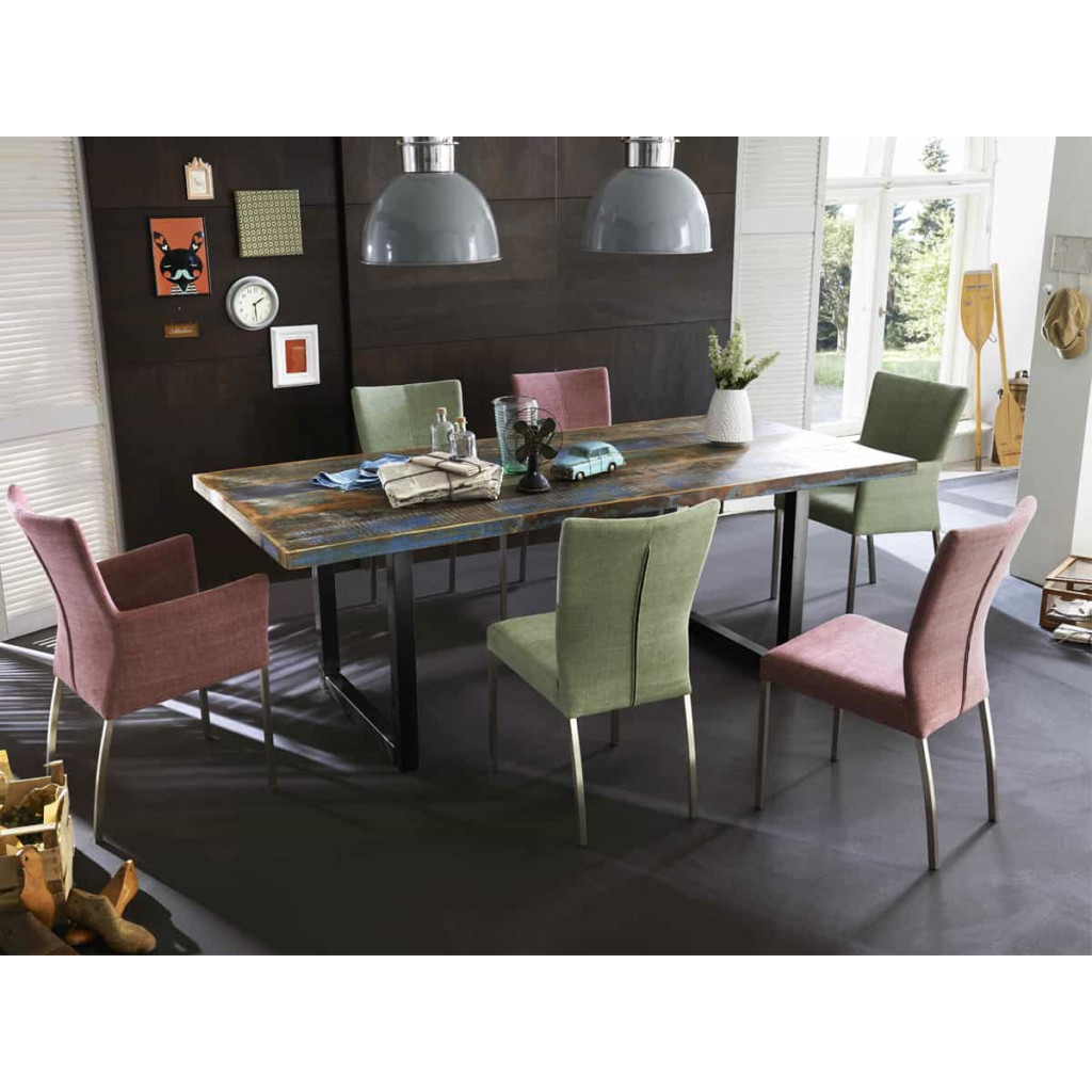 Esstisch Vanaja Modern Recycletes Holz Dunkelbraun