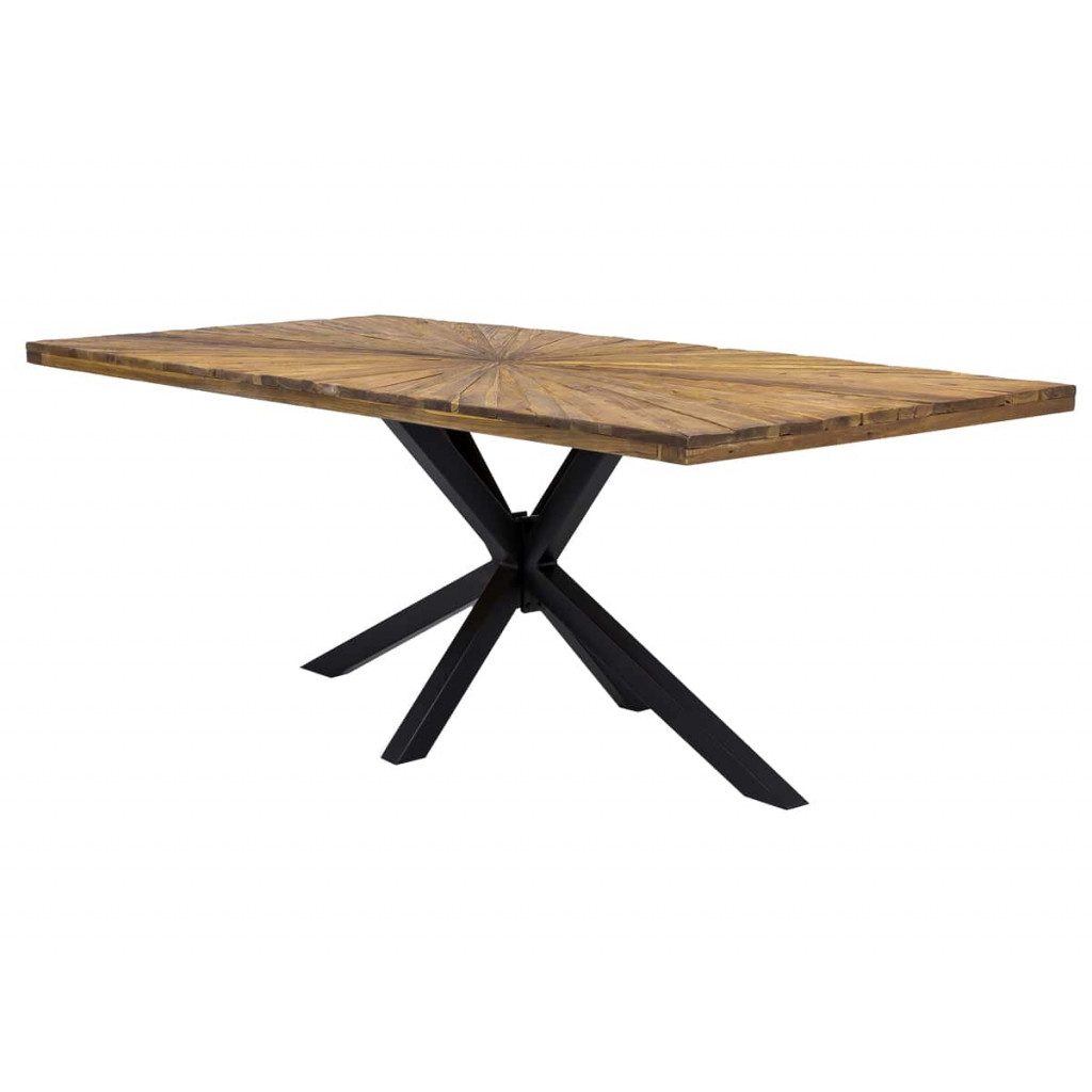 Esstisch Vanaja Modern Teak Dunkelbraun