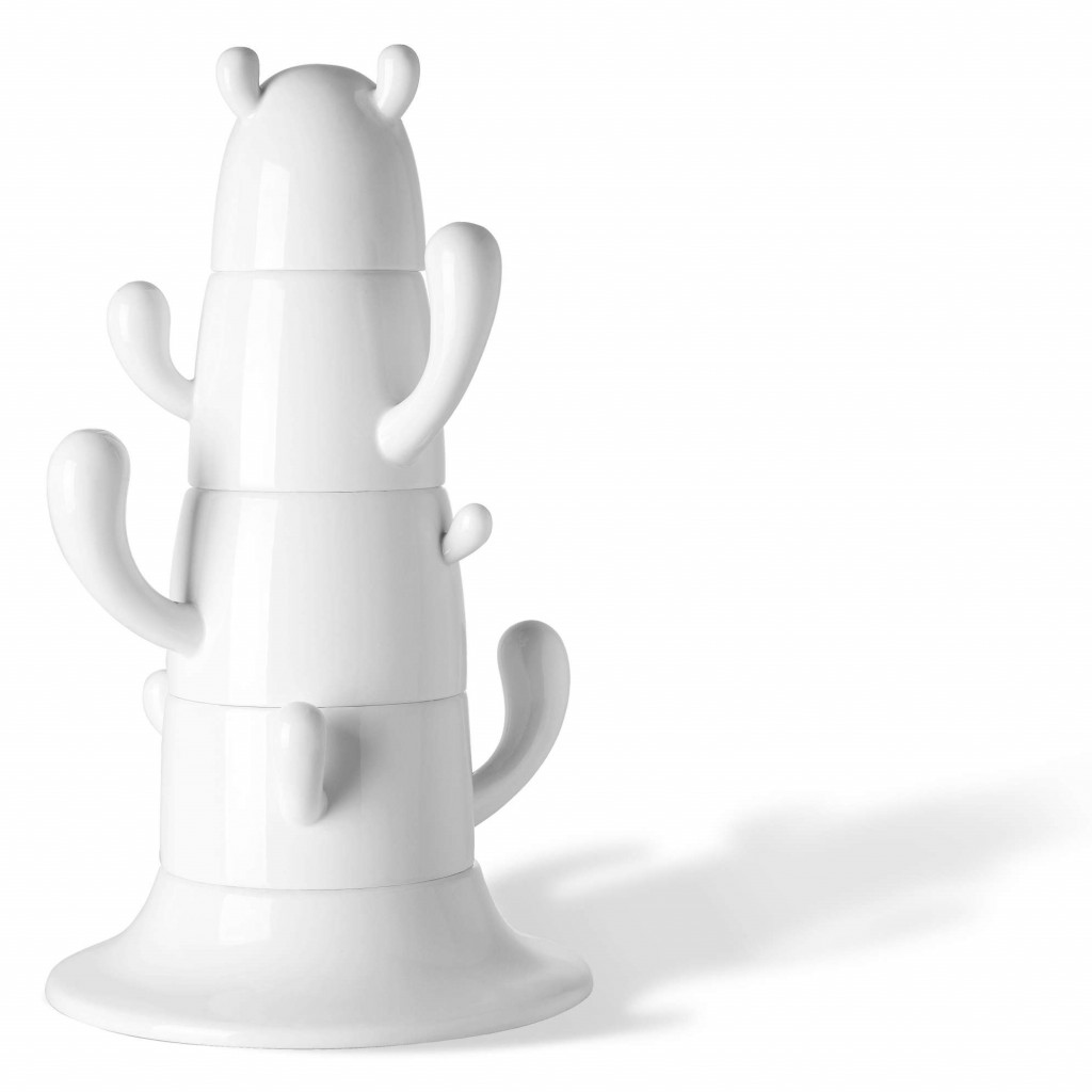 Geschirr-Set Cacto Colección Landhaus Weiß