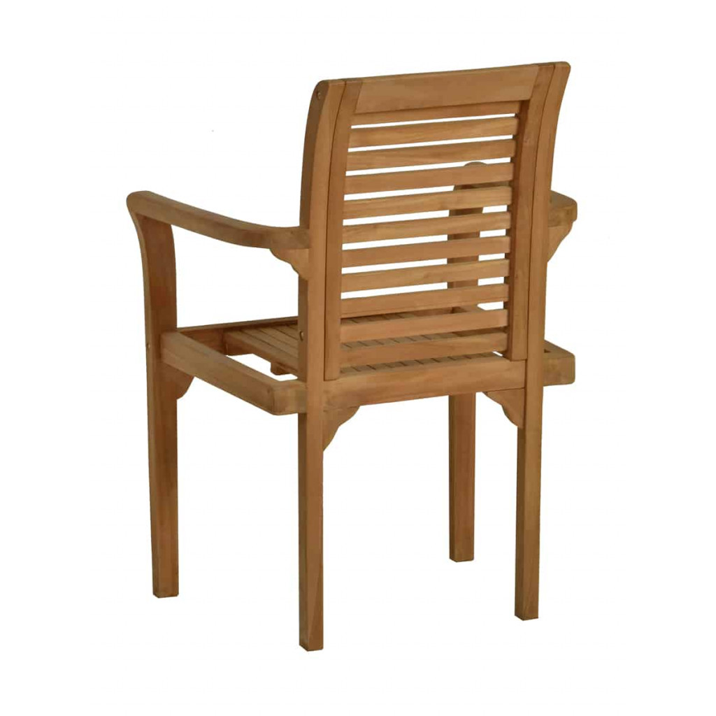 Gartenstuhl  Gartenmöbel Outdoor Modern Teak Honig