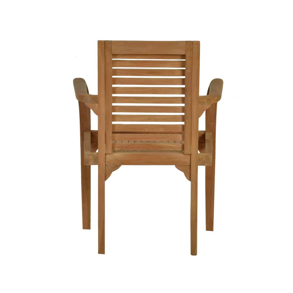 Gartenstuhl  Gartenmöbel Outdoor Modern Teak Honig