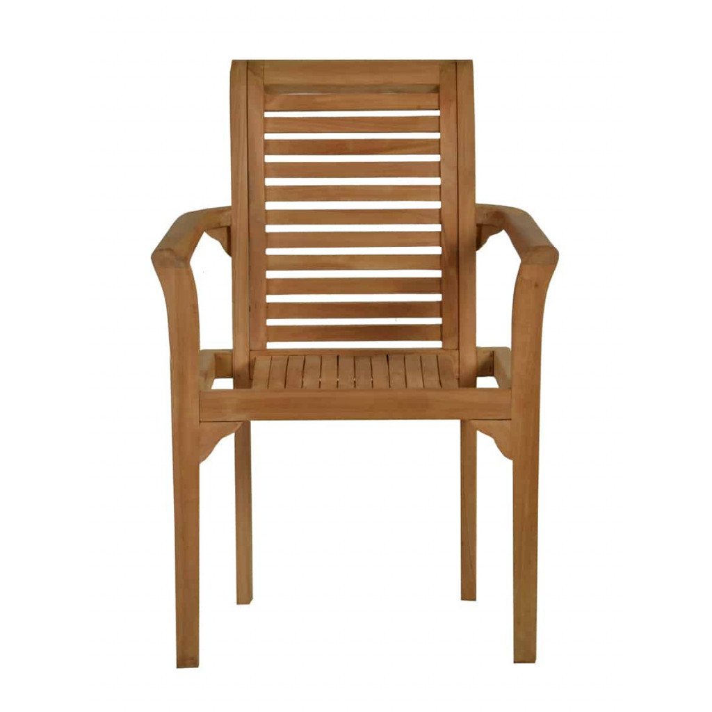 Gartenstuhl  Gartenmöbel Outdoor Modern Teak Honig