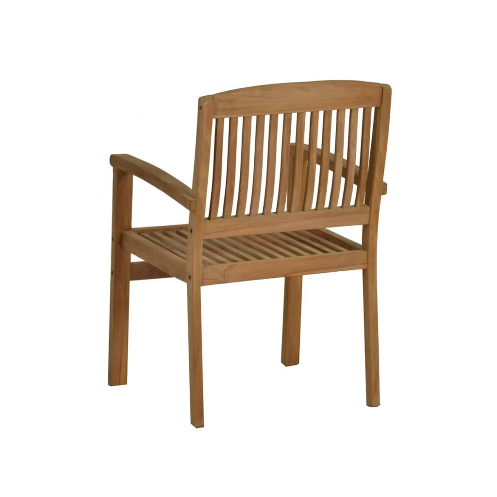 Gartenstuhl  Gartenmöbel Outdoor Modern Teak Honig