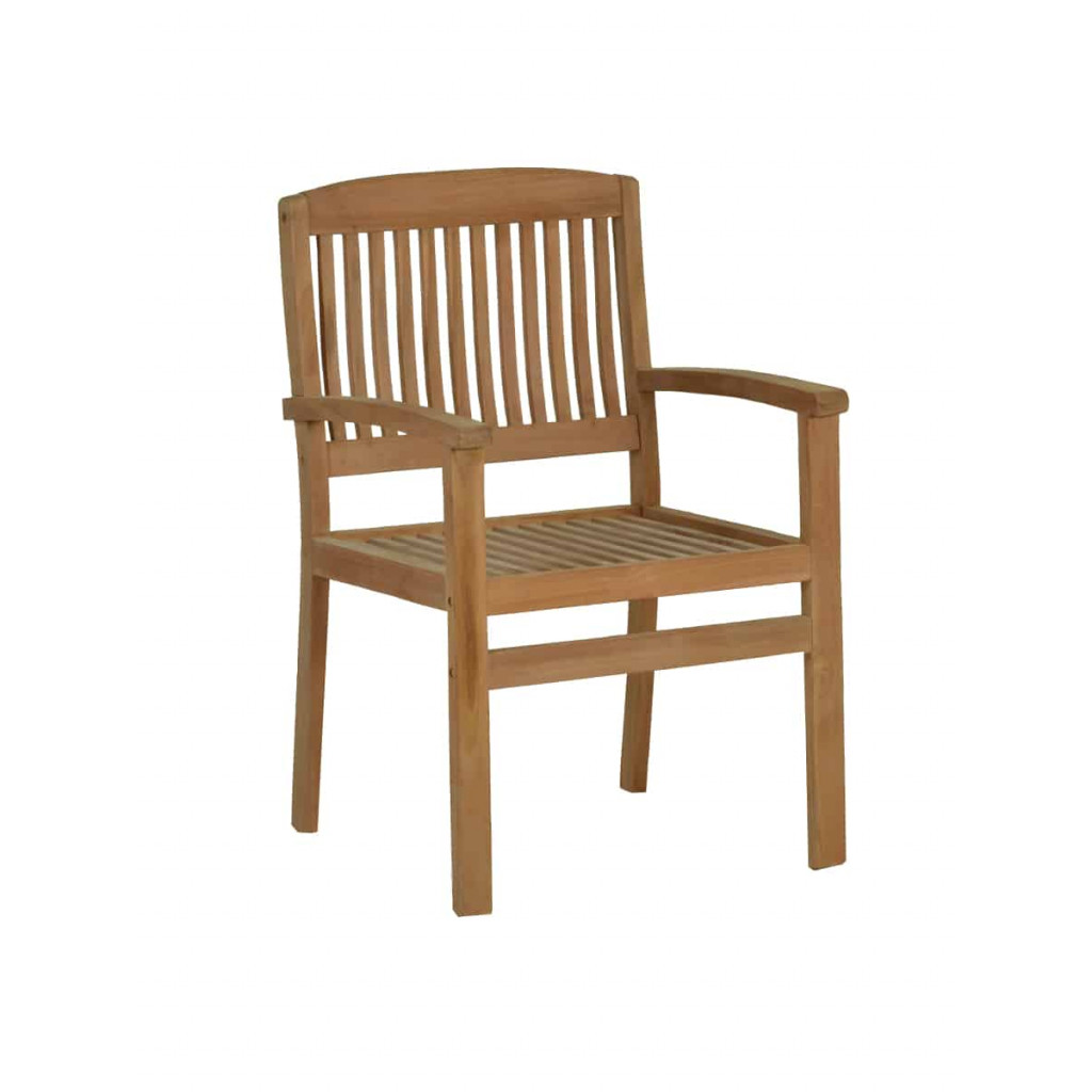 Gartenstuhl  Gartenmöbel Outdoor Modern Teak Honig