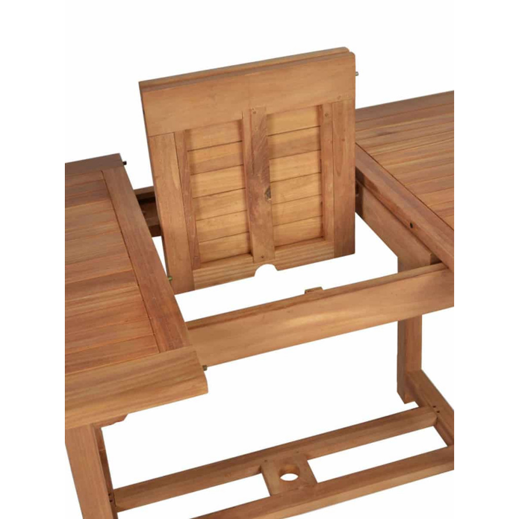 Gartentisch  Gartenmöbel Outdoor Modern Massivholz Teak Honig