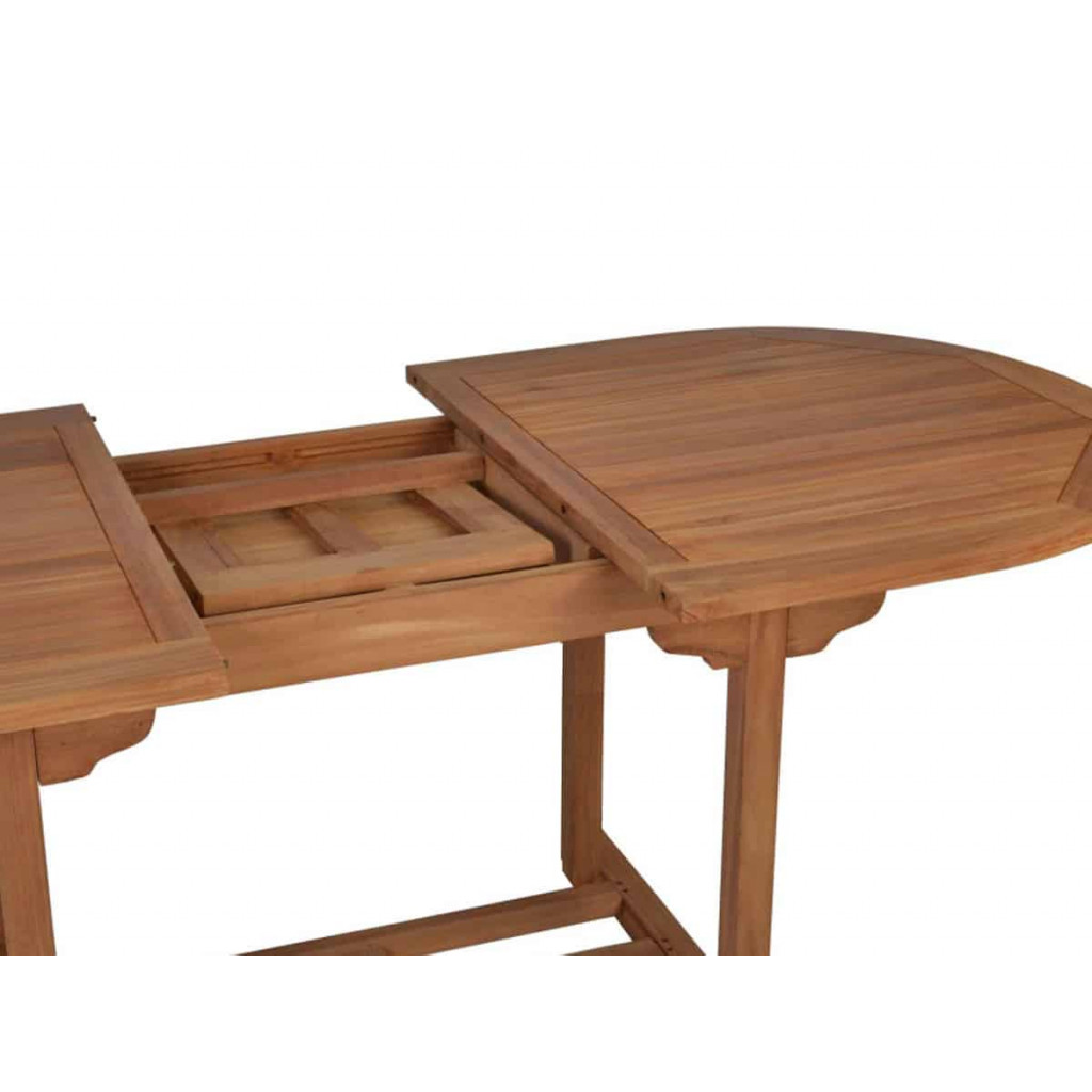 Gartentisch  Gartenmöbel Outdoor Modern Massivholz Teak Honig