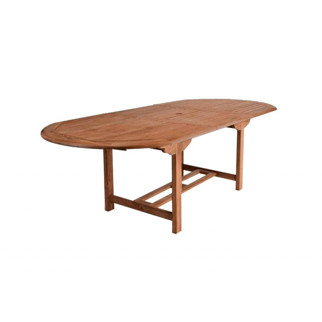 Gartentisch  Gartenmöbel Outdoor Modern Massivholz Teak Honig