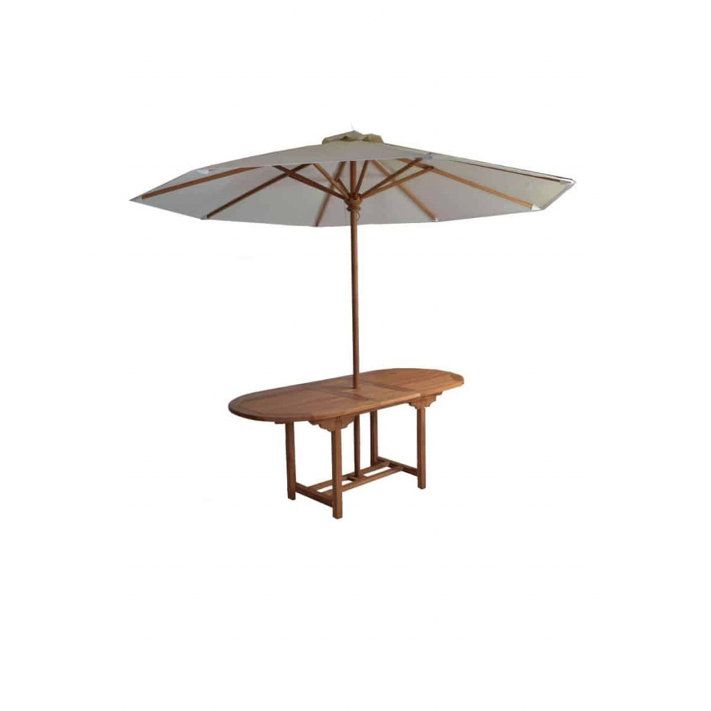 Gartentisch  Gartenmöbel Outdoor Modern Massivholz Teak Honig