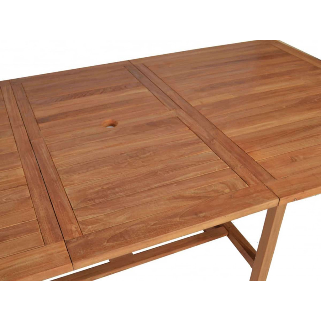 Gartentisch  Gartenmöbel Outdoor Modern Teak Honig