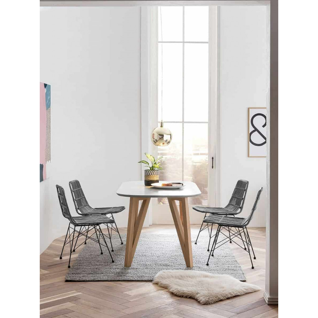 Esszimmerstuhl  Modern Grau