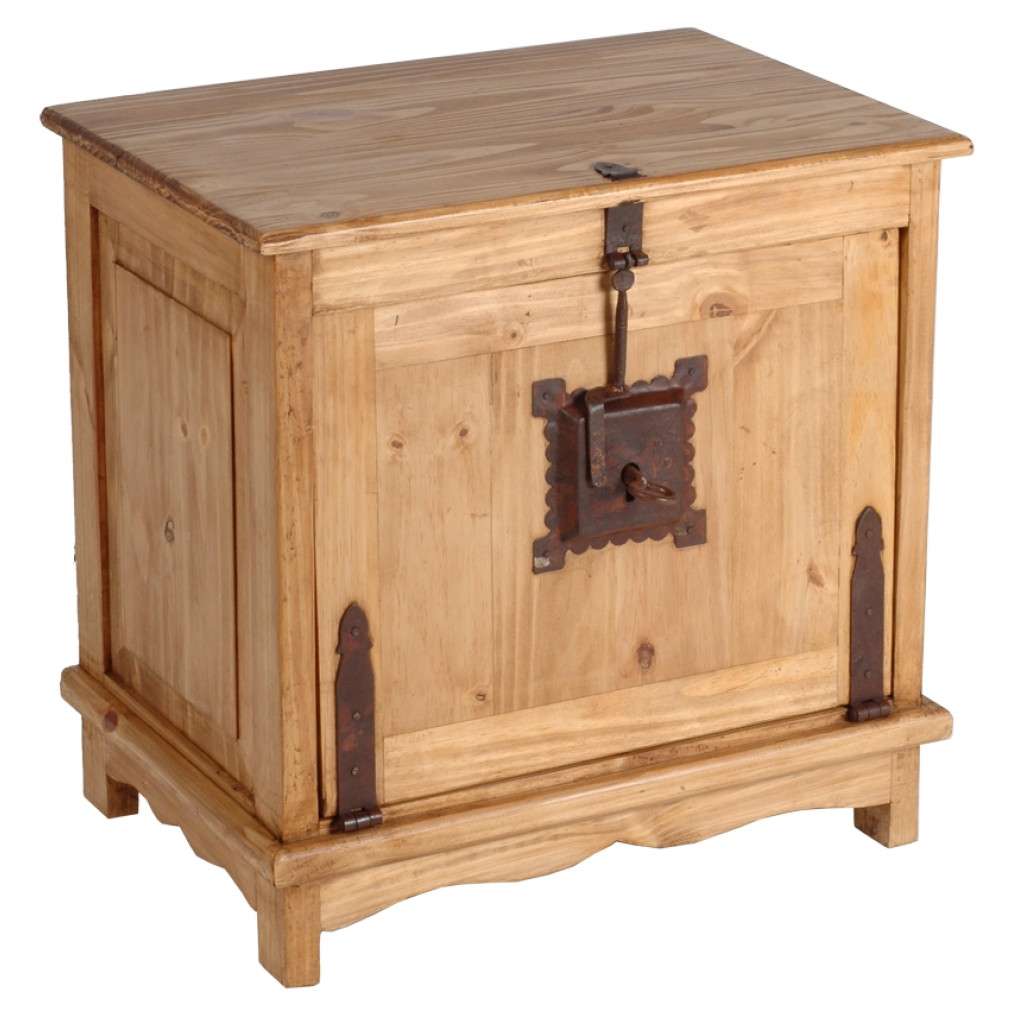 Truhe Mexico Möbel Landhaus Pinie Honig