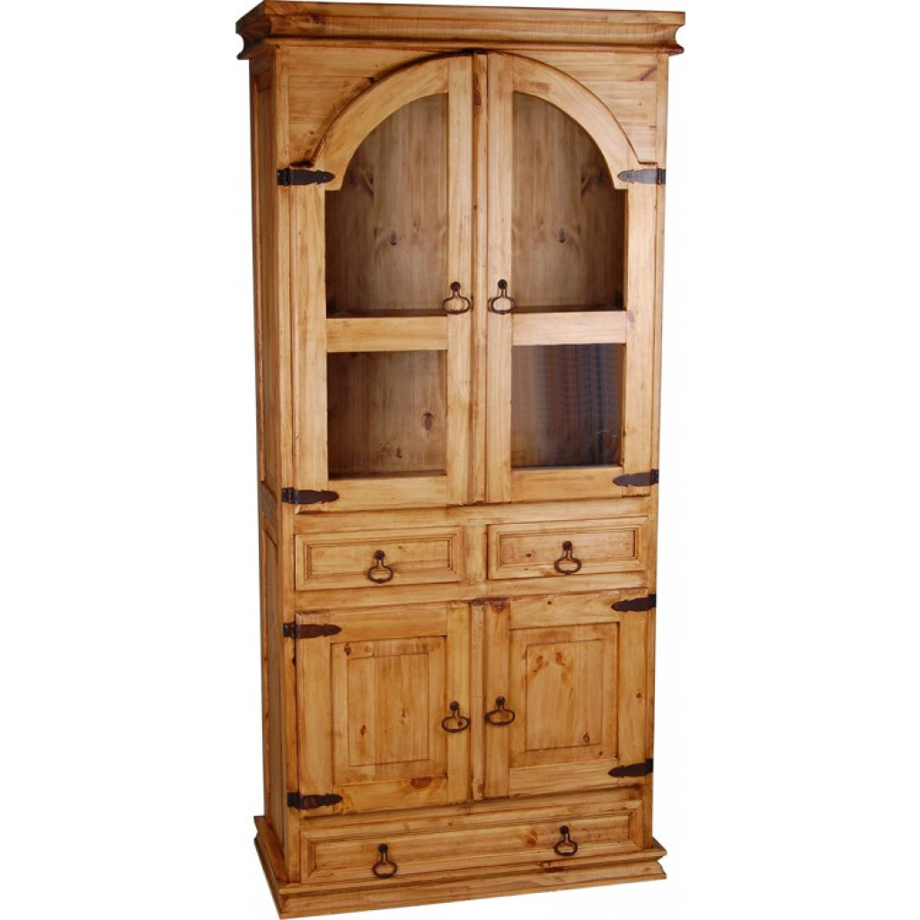 Vitrine Mexico Möbel Landhaus Pinie Honig 10086 1