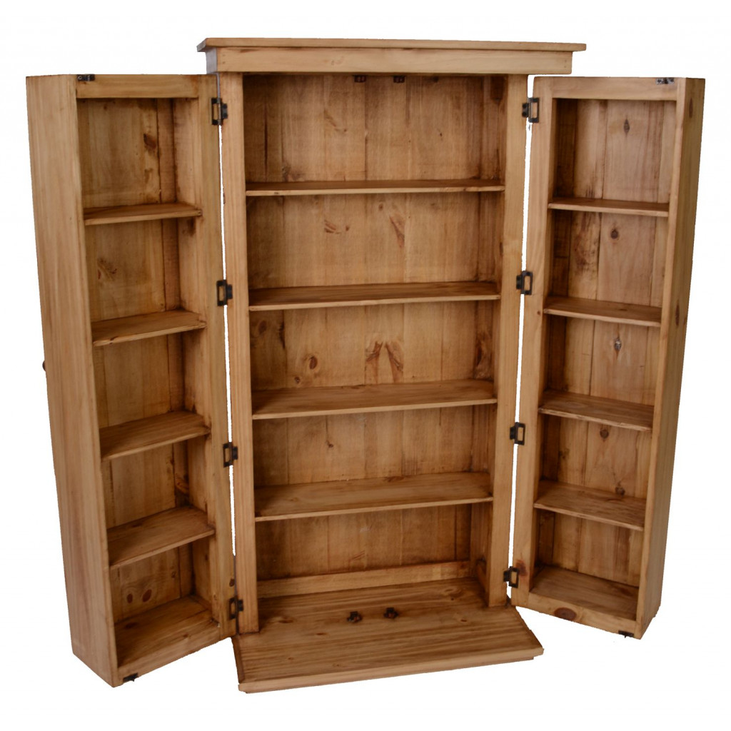 CD- / DVD-Regal Mexico Möbel Landhaus Pinie Honig