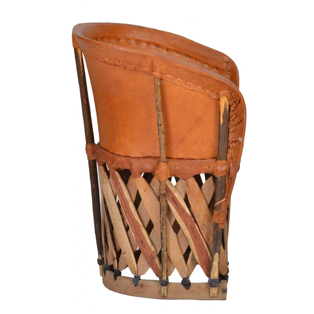 Sessel Equipales Landhaus Zedernholz Tabak