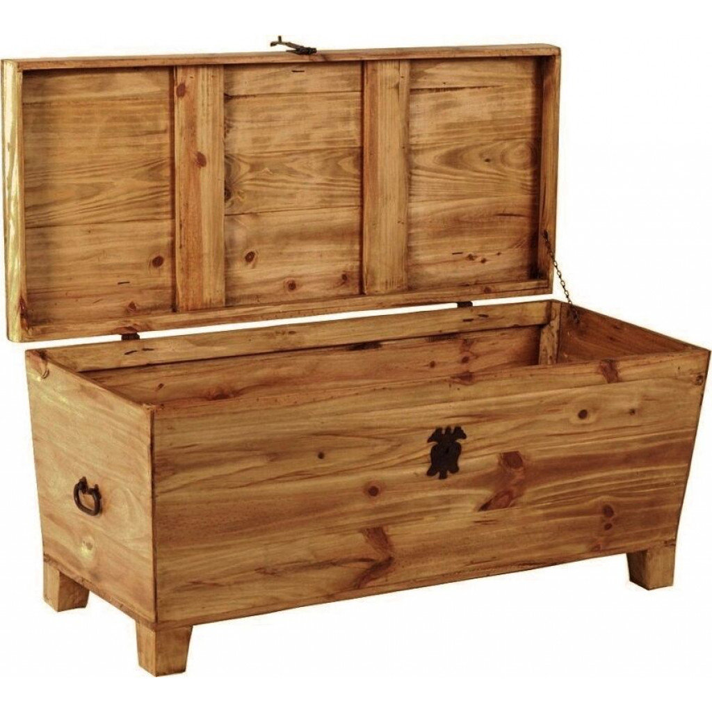 Truhe Mexico Möbel Landhaus Pinie Honig