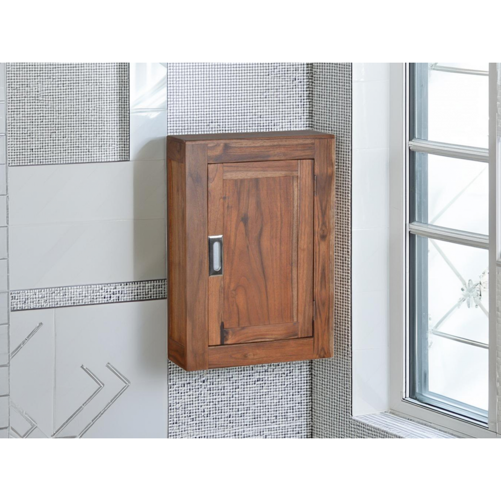 Hängeschrank Bhatang Modern Teak Braun