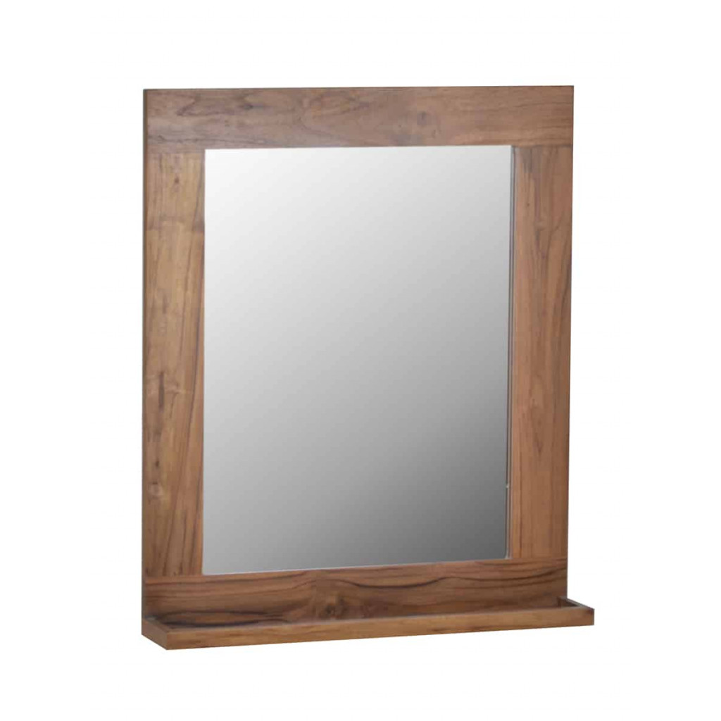 Spiegel Bhatang Modern Teak Braun