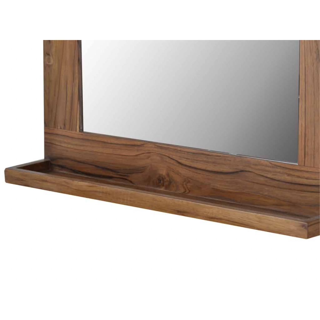 Spiegel Bhatang Modern Teak Braun