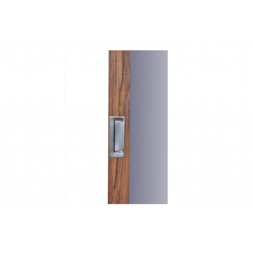 Spiegelschrank Bhatang Modern Glas Massivholz Teak Braun