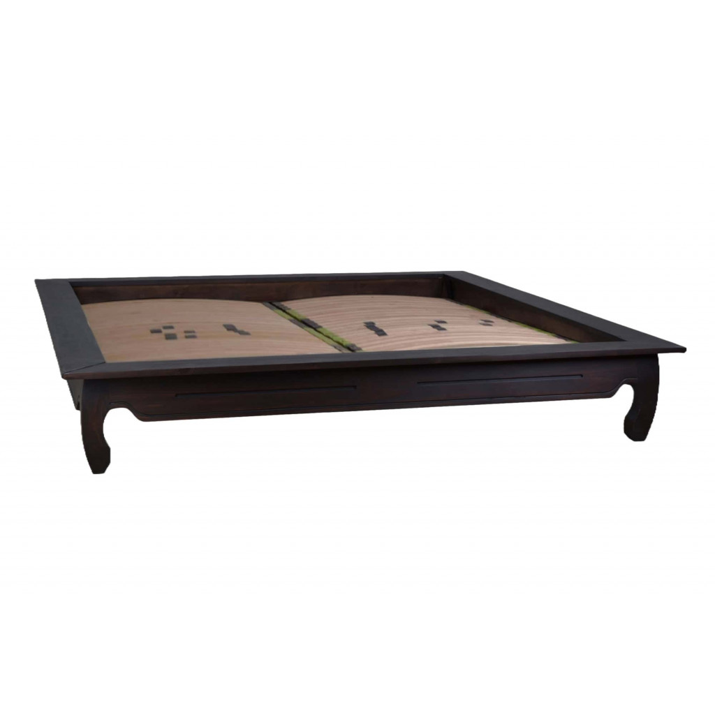 Bett Colombo Kolonialstil Massivholz Pinie Walnuss