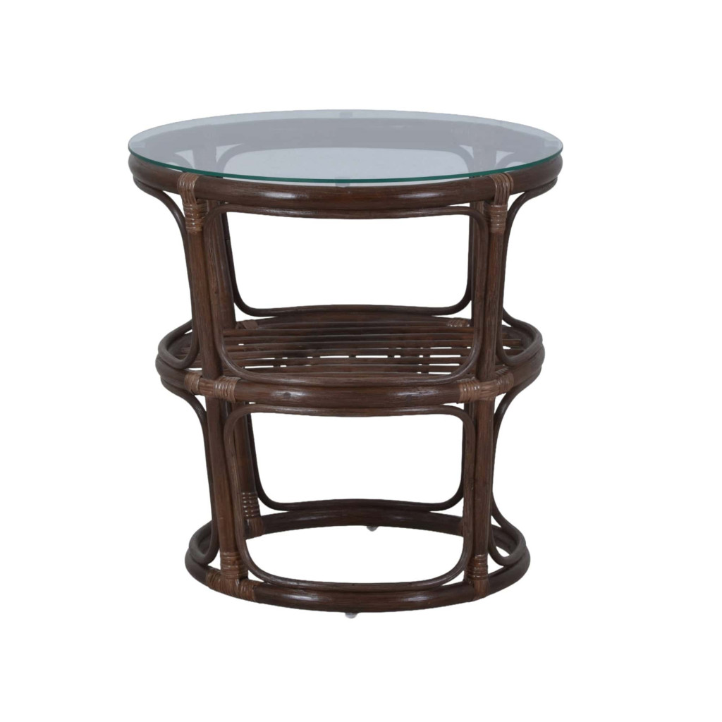 Couchtisch Rattan Landhaus Braun