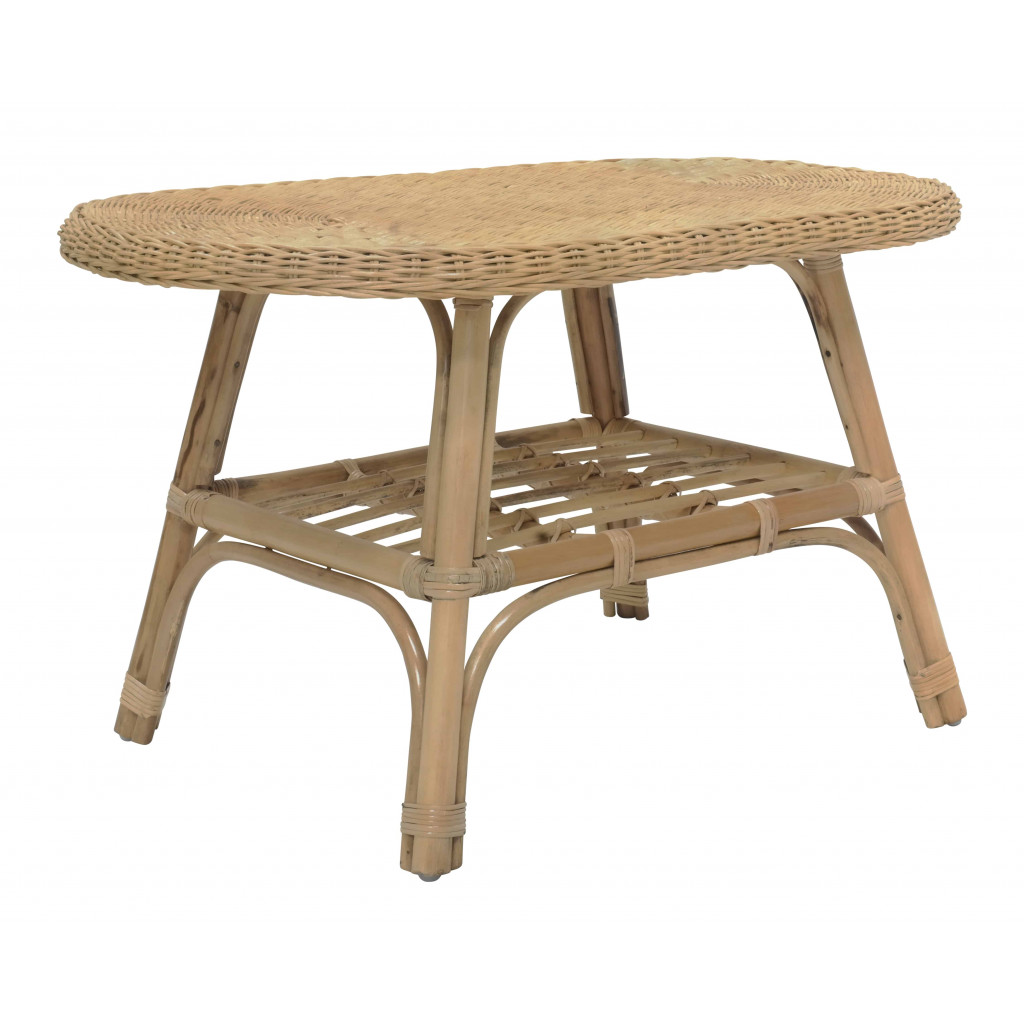 Couchtisch Rattan Modern Honig
