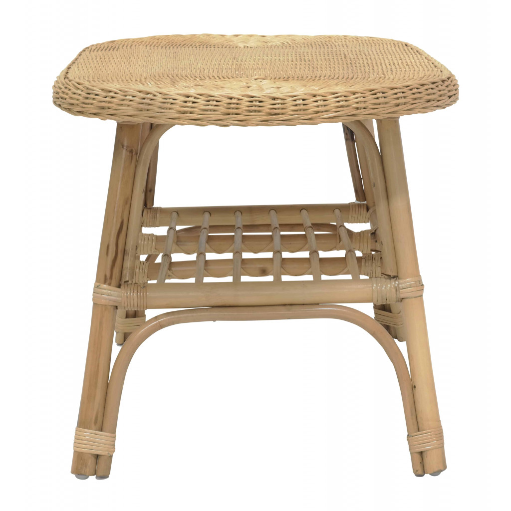 Couchtisch Rattan Modern Honig