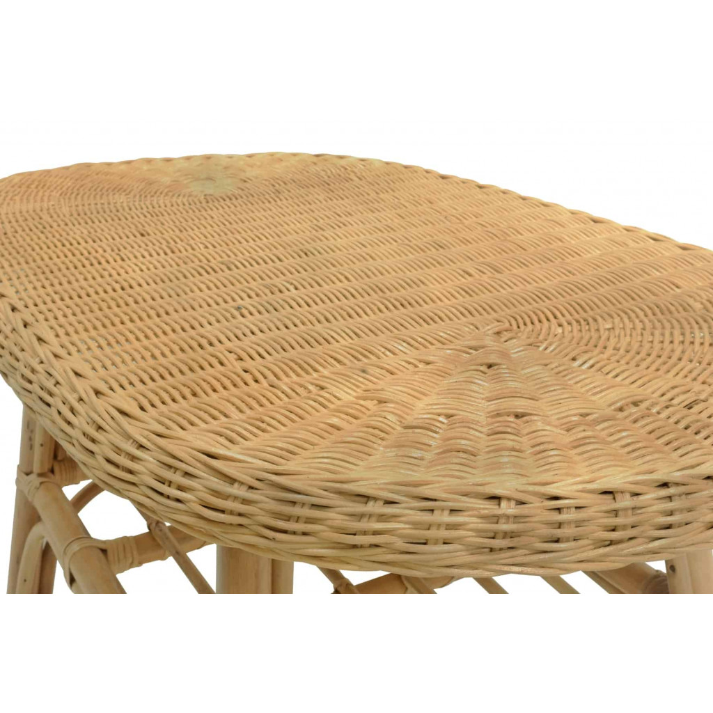 Couchtisch Rattan Modern Honig
