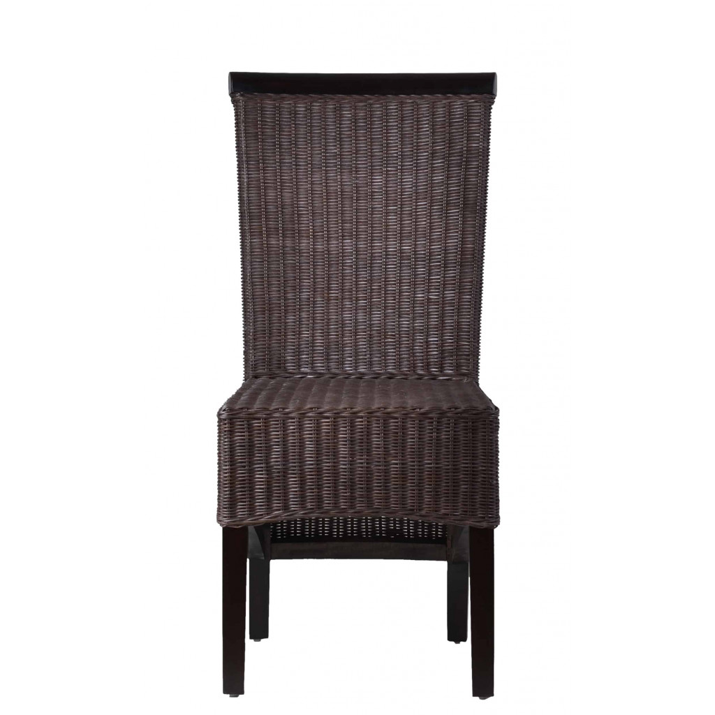Esszimmerstuhl Rattan Modern Mahagoni Braun