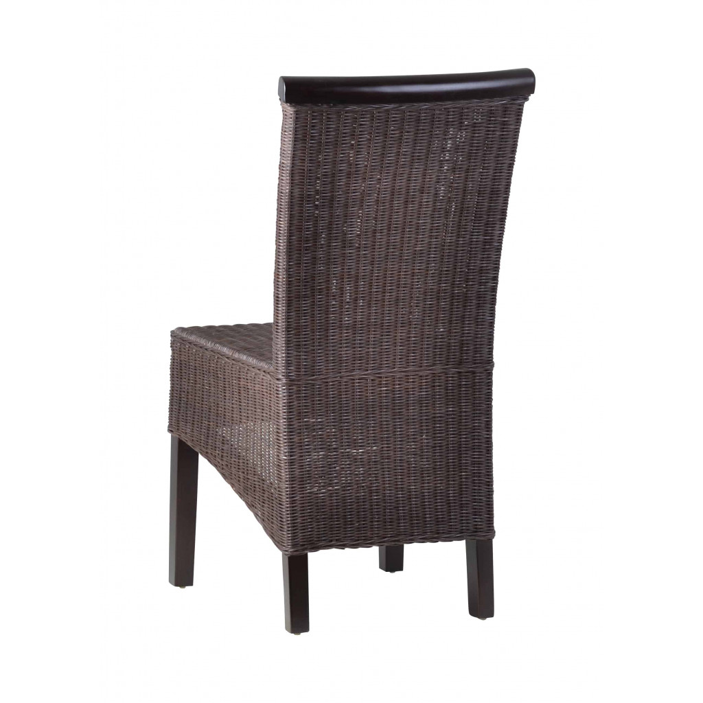 Esszimmerstuhl Rattan Modern Mahagoni Braun