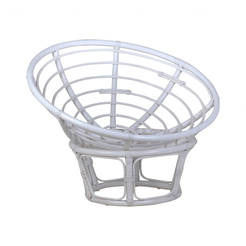 Sessel  Modern Rattan Weiß