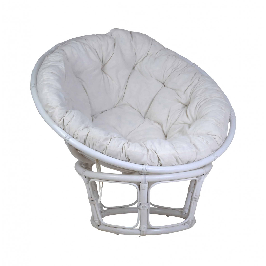 Sessel  Modern Rattan Weiß