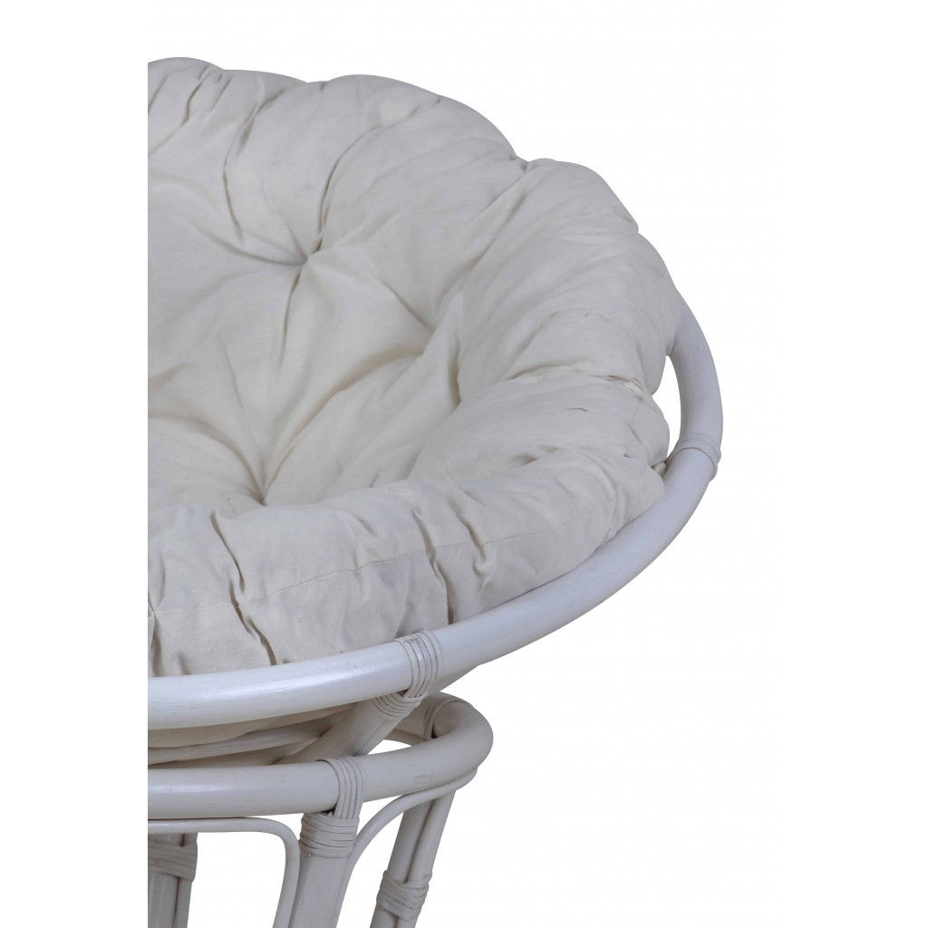 Sessel  Modern Rattan Weiß