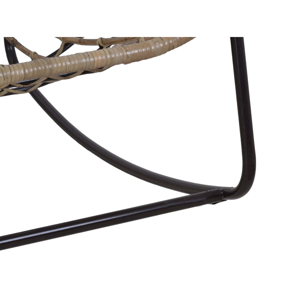 Sessel Rattan Landhaus Metall Rattan Braun