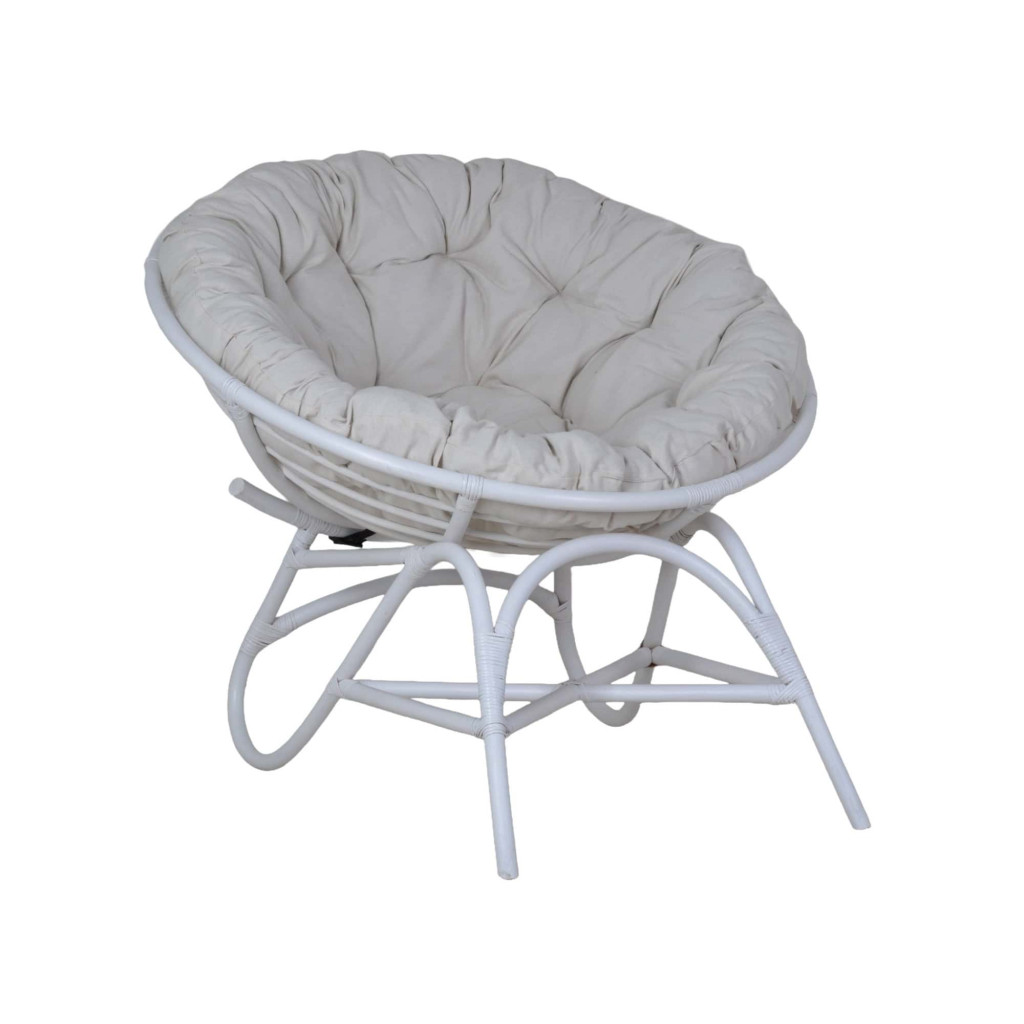 Sessel Rattan Landhaus Rattan Weiß