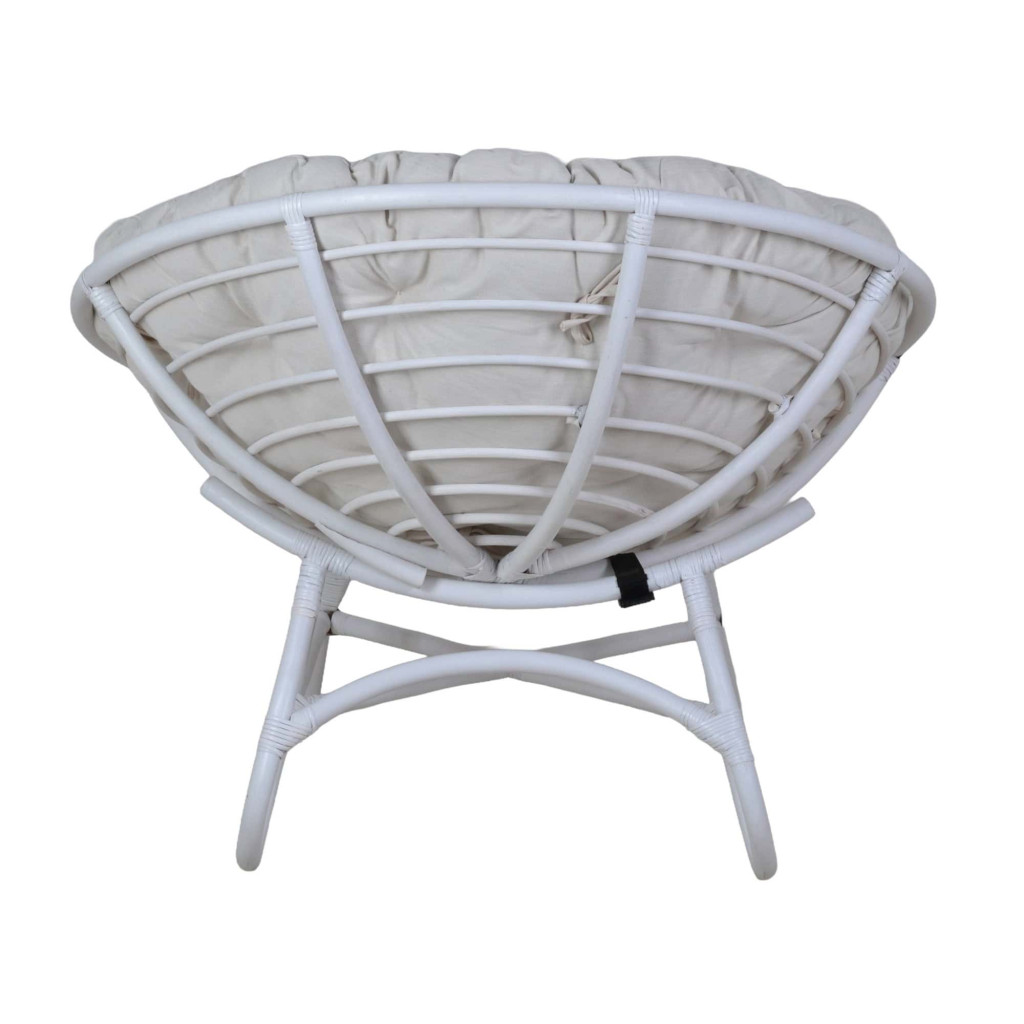 Sessel Rattan Landhaus Rattan Weiß