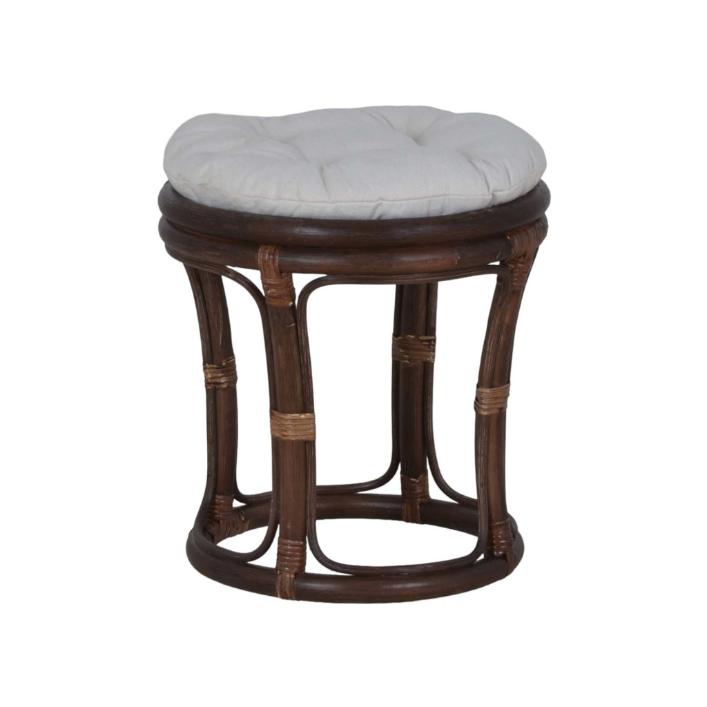 Sitzhocker Rattan Landhaus Rattan Braun