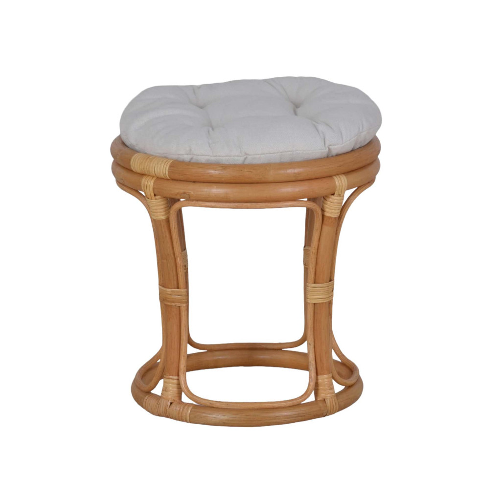 Sitzhocker Rattan Landhaus Rattan Honig