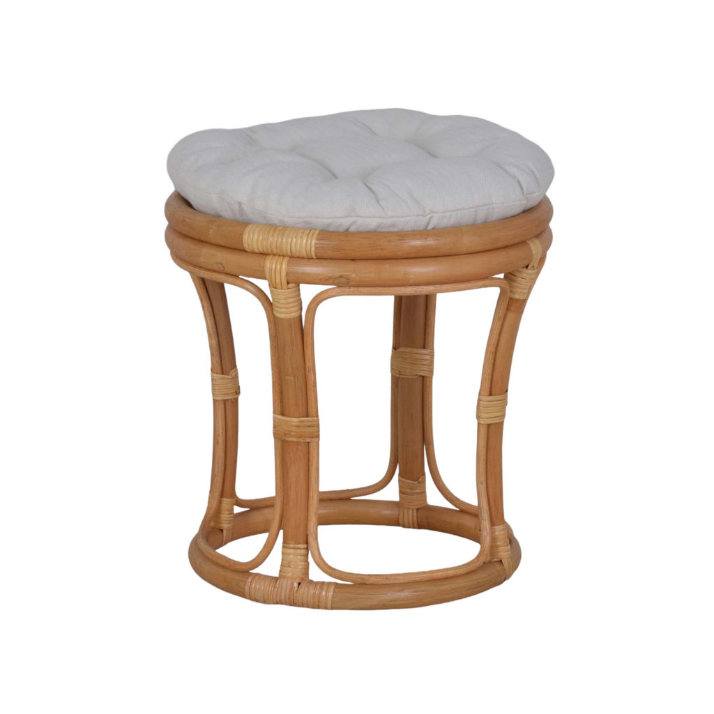 Sitzhocker Rattan Landhaus Rattan Honig