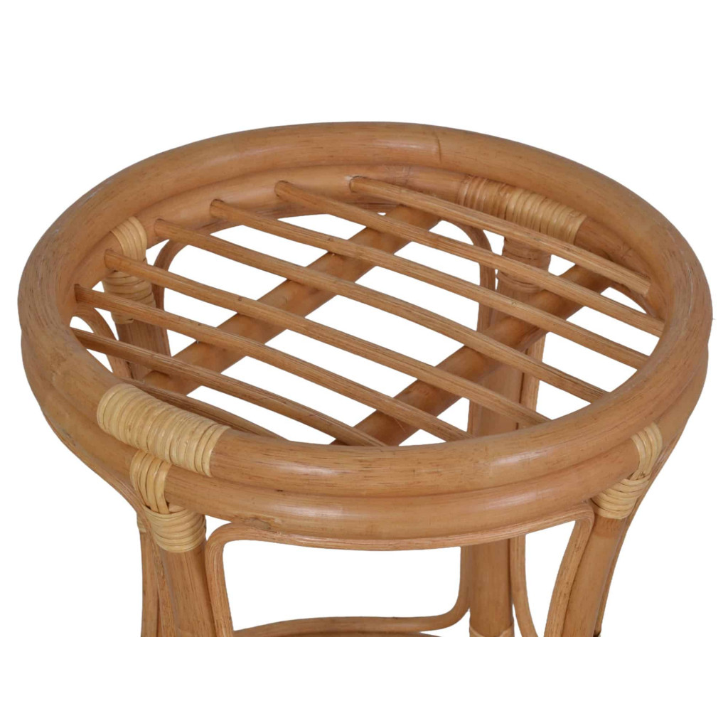 Sitzhocker Rattan Landhaus Rattan Honig