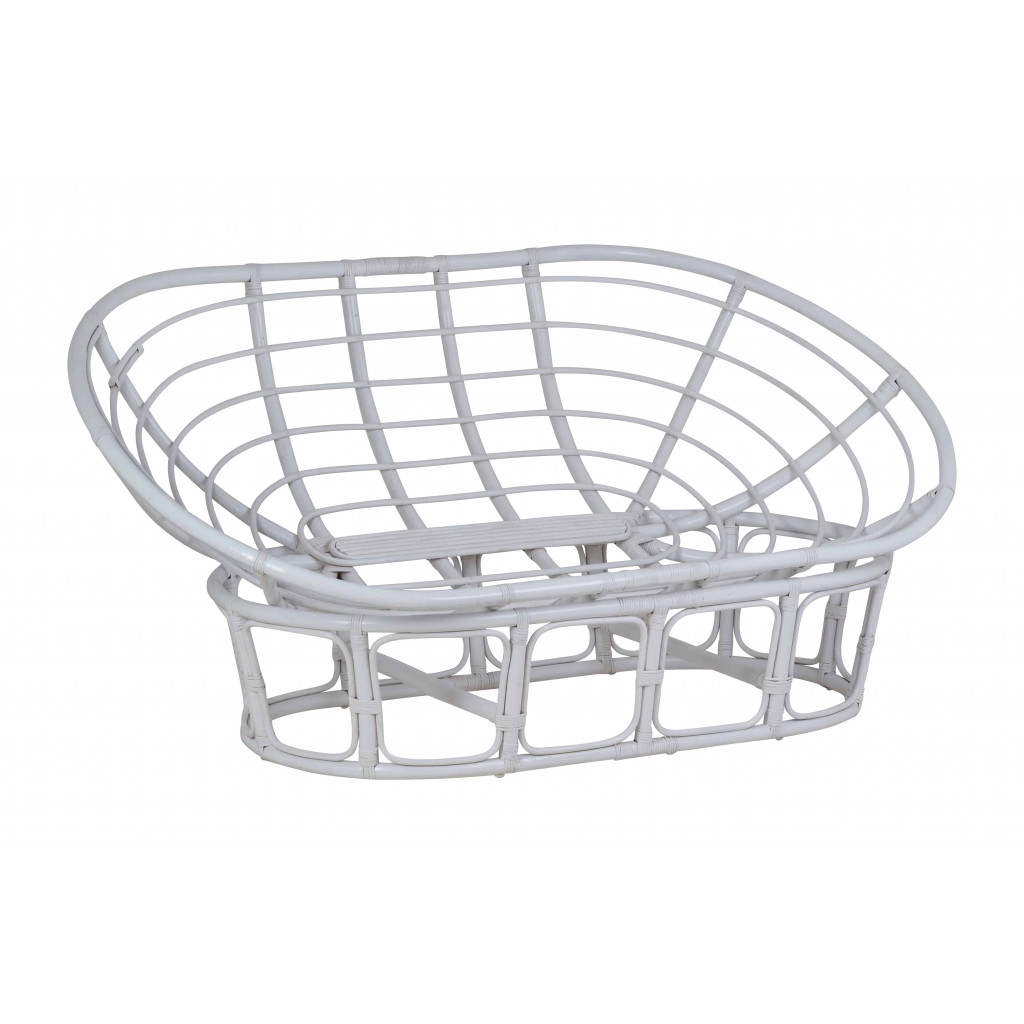 Sofa Rattan Modern Weiß