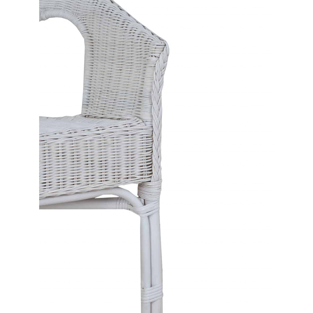 Sofa Rattan Modern Weiß