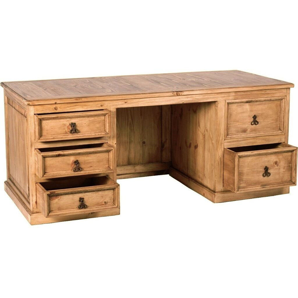 Schreibtisch Mexico Möbel Landhaus Pinie Honig 10164 2