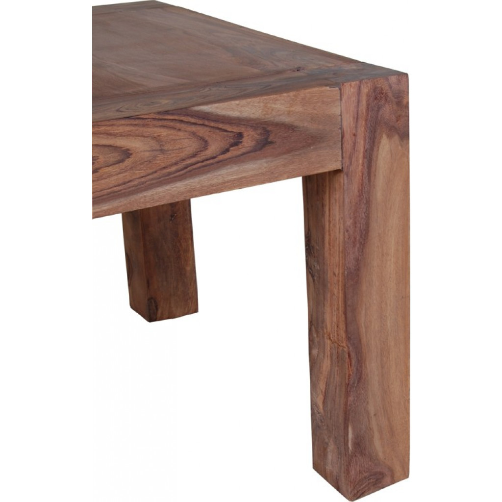 Couchtisch Bagra Modern Massivholz Teak Dunkelbraun