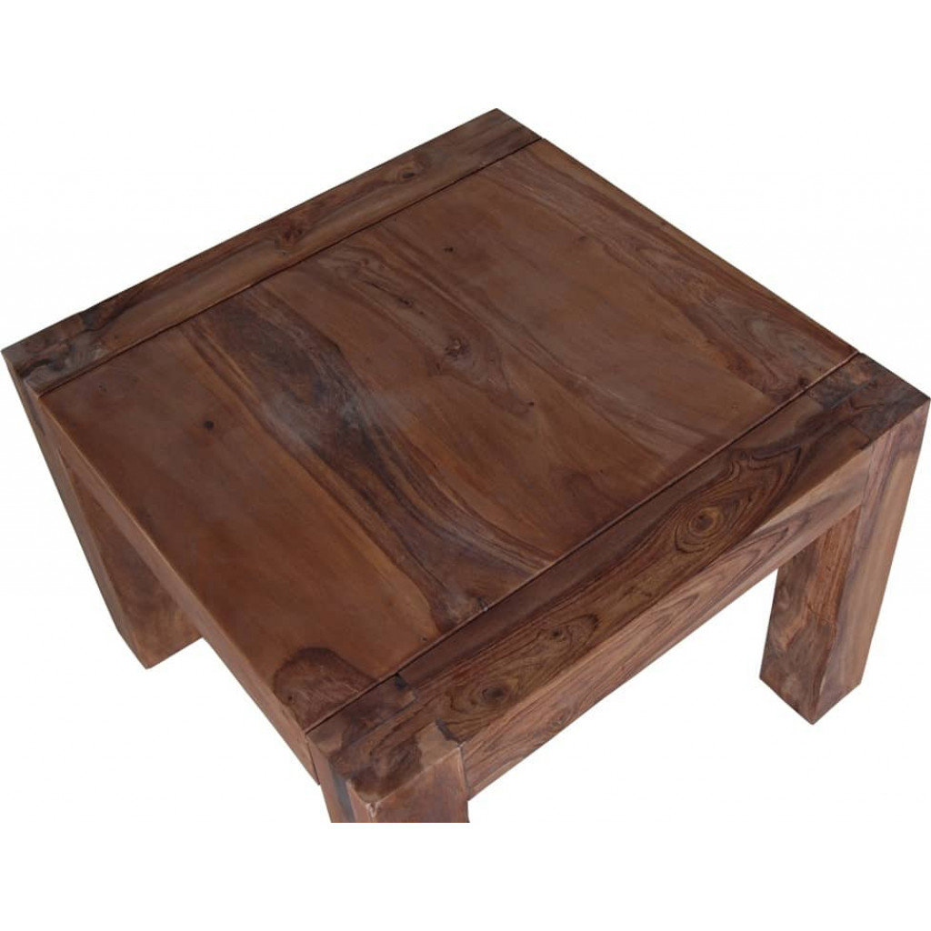 Couchtisch Bagra Modern Massivholz Teak Dunkelbraun
